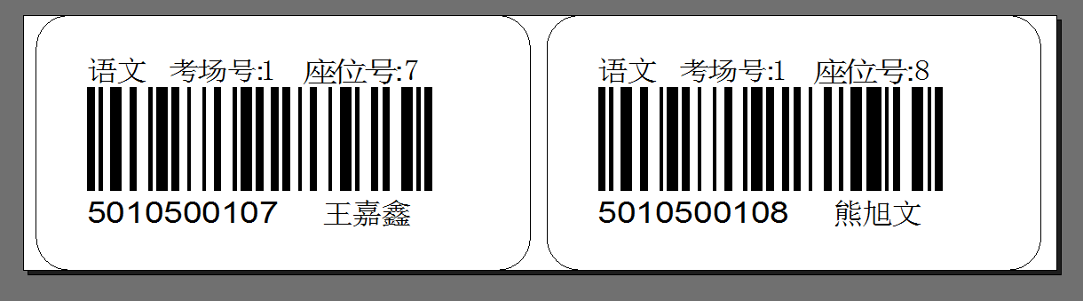 離島區學生考試條碼打印,專業打印準考證條碼的打印機